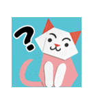 折り紙風 猫スタンプ（AI）（個別スタンプ：25）