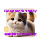 猫ちゃん大集合⭐️英語＆関西弁で日常会話（個別スタンプ：8）