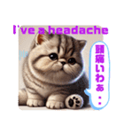 猫ちゃん大集合⭐️英語＆関西弁で日常会話（個別スタンプ：28）