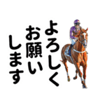 【競馬スタンプ】競走馬と騎手1（個別スタンプ：16）