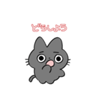 くろ色のねこスタンプ（個別スタンプ：12）