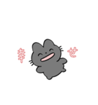 くろ色のねこスタンプ（個別スタンプ：20）