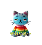 ほのぼの編みぐるみのネコたち2（個別スタンプ：27）