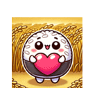 黄金色のおむすび達（個別スタンプ：3）