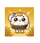 黄金色のおむすび達（個別スタンプ：9）