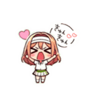 テニスガール達のメッセージ♡（個別スタンプ：1）