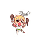 テニスガール達のメッセージ♡（個別スタンプ：6）