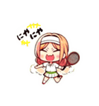 テニスガール達のメッセージ♡（個別スタンプ：7）