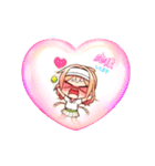 テニスガール達のメッセージ♡（個別スタンプ：9）