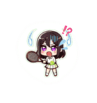 テニスガール達のメッセージ♡（個別スタンプ：11）