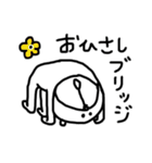 【ダジャレ5】ゆる～いシンプルベア★（個別スタンプ：9）