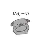 黒パグだよ（個別スタンプ：10）