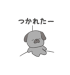 黒パグだよ（個別スタンプ：12）