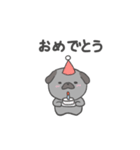 黒パグだよ（個別スタンプ：19）