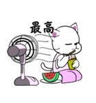おっと！白猫ちゃん（個別スタンプ：28）