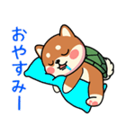 カメ柴#あると助かる！あいさつスタンプ（個別スタンプ：4）
