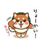 カメ柴#あると助かる！あいさつスタンプ（個別スタンプ：23）