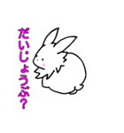 うさぎの毎日使えるスタンプ1（個別スタンプ：13）