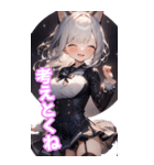 ゆるふわ猫ガールちゃん 学校Ver BIG（個別スタンプ：32）