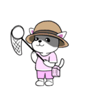 白猫の雲のぼーや（個別スタンプ：14）