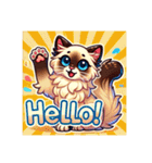 バリニーズ猫のキュートな毎日（個別スタンプ：3）