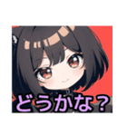 【ちびキャラ編1】ゴスロリ服を着た茶髪娘（個別スタンプ：19）
