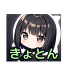 【ちびキャラ編1】ゴスロリ服を着た茶髪娘（個別スタンプ：24）
