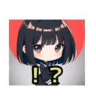 【ちびキャラ編1】ゴスロリ服を着た茶髪娘（個別スタンプ：25）