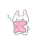 まゆげのうささんに春がきた♪（個別スタンプ：4）