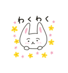 まゆげのうささんに春がきた♪（個別スタンプ：9）