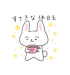 まゆげのうささんに春がきた♪（個別スタンプ：30）