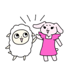 がんばれ！メェメェちゃん2（個別スタンプ：36）