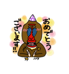 となりのマンドリル 日常スタンプ(丁寧語)（個別スタンプ：21）