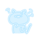 ネオンペン風うさぎとねこ（個別スタンプ：17）