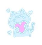 ネオンペン風うさぎとねこ（個別スタンプ：19）