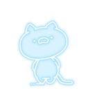 ネオンペン風うさぎとねこ（個別スタンプ：21）
