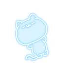 ネオンペン風うさぎとねこ（個別スタンプ：23）