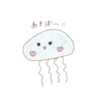 くすみクラゲちゃん（個別スタンプ：3）