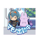 サーキットにすむマモノさん3（個別スタンプ：9）