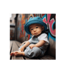 ストリートファッション男の子（個別スタンプ：3）