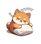 おやすみ挨拶♪しばいぬの「すやきち」（個別スタンプ：9）
