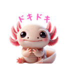 ウーパールーパー！超可愛い！3Dリアル（個別スタンプ：11）
