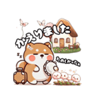 春の挨拶♪しばいぬの「すやきち」（個別スタンプ：5）