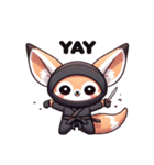 かわいい忍者のフェネックのスタンプ 001（個別スタンプ：15）