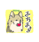 シンプルなポメラニアンのスタンプ（個別スタンプ：7）