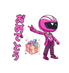 コナピンク（黒板戦隊コナレンジャー）（個別スタンプ：9）