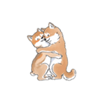 マシュマロ柴のぽちゃぽちゃ日常（個別スタンプ：1）