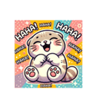 スコティッシュフォールドのひとこと！（個別スタンプ：27）