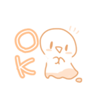 溶けてるただの人間ちゃん（個別スタンプ：3）