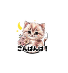 【敬語で挨拶】春色ネコちゃん（個別スタンプ：19）